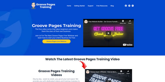 Groove Pages Training